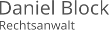 Rechtsanwalt Daniel Block